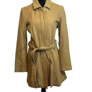 Women's Tan Belted Coat